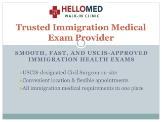 USCIS Immigration Medical Exams | Blood Test   Physical | HelloMed