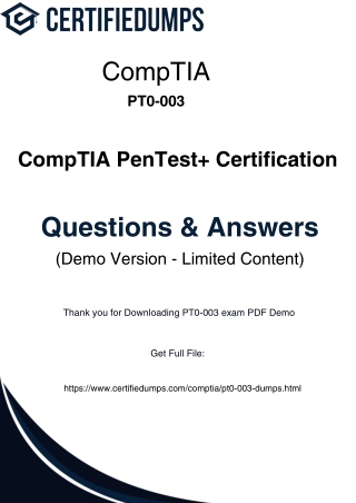 PT0-003 exam dumps