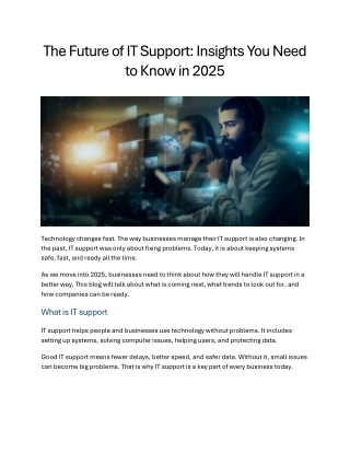 the future of it support insights you need