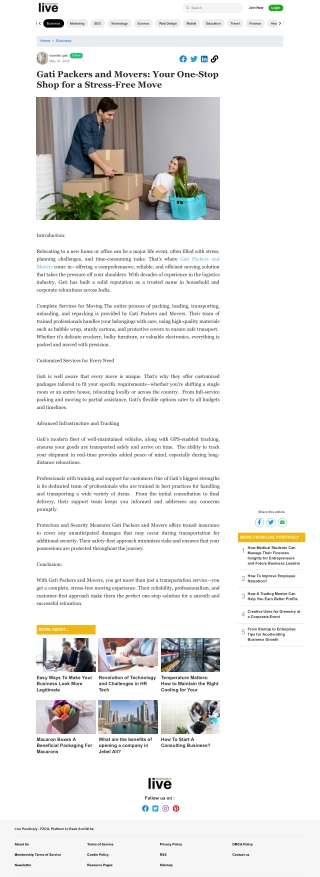 Title: Reliable, efficient, and hassle-free relocation with Gati Packers and Mov