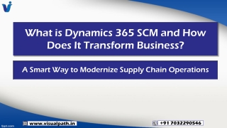 Microsoft Dynamics 365 Supply Chain Training by Experts
