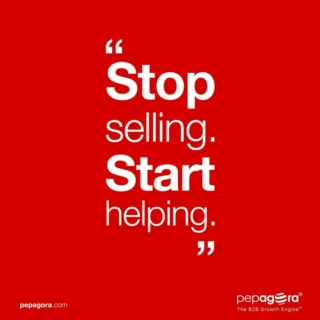 stop selling and start helping.