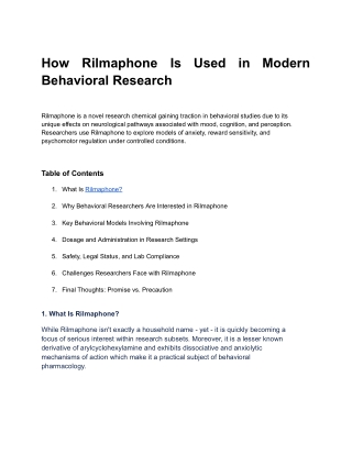 How Rilmaphone Is Used in Modern Behavioral Research