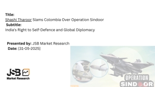 Shashi Tharoor Slams Colombia Over Operation Sindoor Subtitle India's Right to Self-Defence and Global Diplomacy