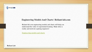 engineering models and charts reliant lab com