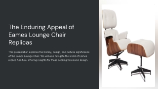 Eames Lounge Chair Replica