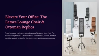 Eames Lounge Chair And Ottoman Replica