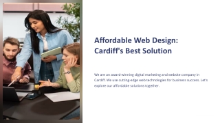 Affordable web design Cardiff