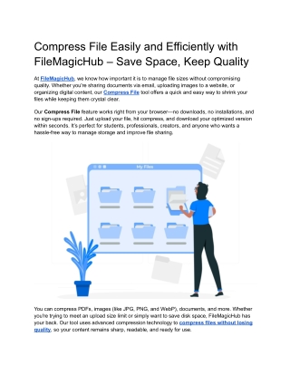 compress file easily and efficiently with