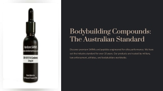 Bodybuilding Compounds Australia