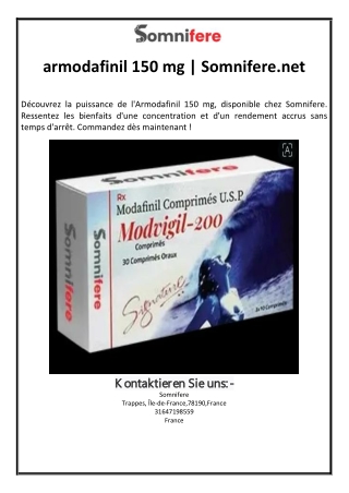 armodafinil 150 mg | Somnifere.net