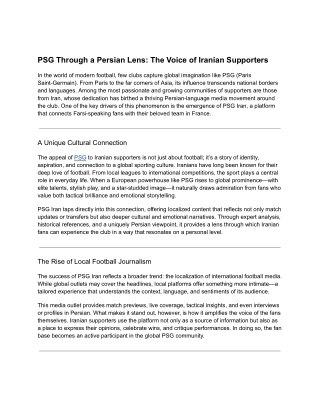 PSG Iran
