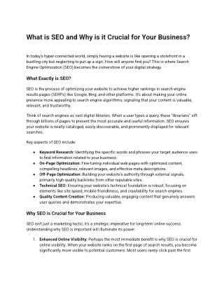 What is SEO and Why is it Crucial for Your Business_