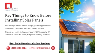Key Things to Know Before Installing Solar Panels