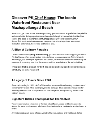 discover pk chef house the iconic waterfront
