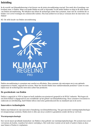 De stille kracht van Daikin airconditioning
