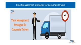 Time Management Strategies for Corporate Drivers