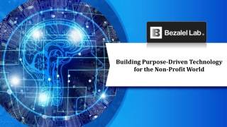 building purpose driven technology
