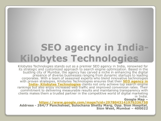 SEO Company in Mumbai- Kilobytes Technologies