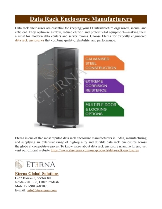 Data Rack Enclosures Manufacturers