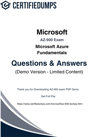 AZ-900 exam dumps