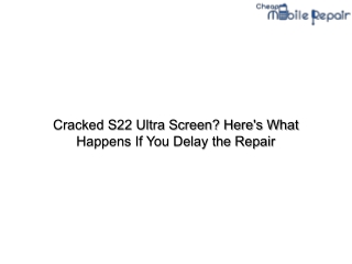 Cracked S22 Ultra Screen_ Here's What Happens If You Delay the Repair