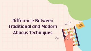 difference between traditional and modern abacus