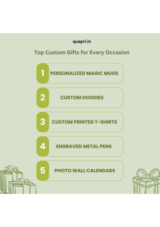 Top CustomThoughtful Gifts for Every Occasion