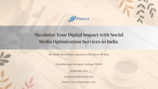 Social Media Optimization Services India | Strategic SMO by Uniterrene Websoft