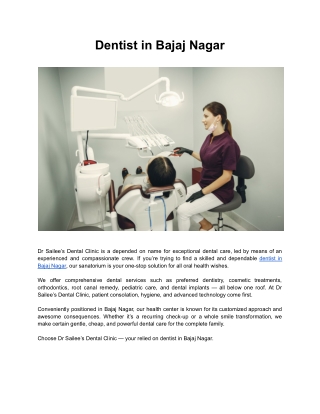 Dentist in Bajaj Nagar