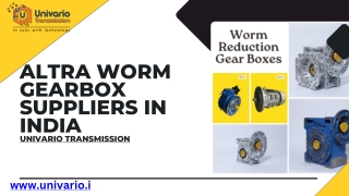 Altra worm gearbox suppliers in India