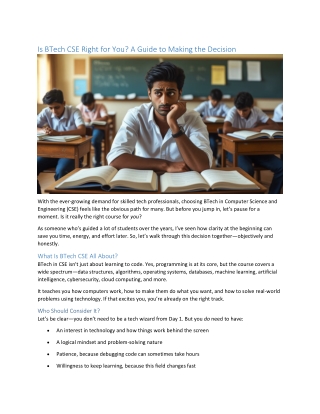 Is BTech CSE Right for You A Guide to Making the Decision.docx