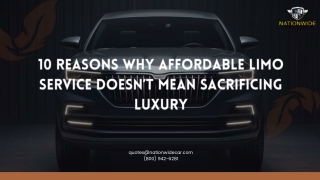 10 Reasons Why Affordable Limo Service Does not Mean Sacrificing Luxury