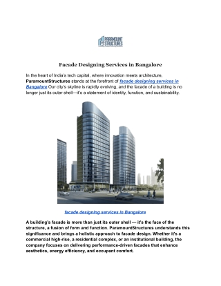 Facade Designing Services in Bangalore (1)