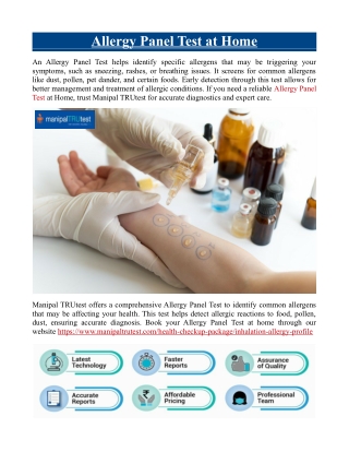 Allergy Panel Test at Home