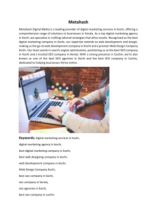 Metahash-best web designing company in kochi
