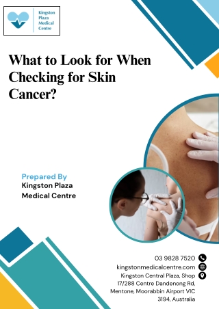 What to Look for When Checking for Skin Cancer?