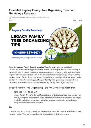 Legacy Family Tree Organizing Tips For Genealogy Research