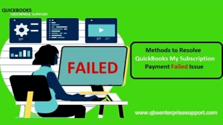 Fix My Subscription Payment Failed Error in QuickBooks Desktop