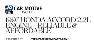 1997 Honda Accord 2.2L Engine – Reliable & Affordable
