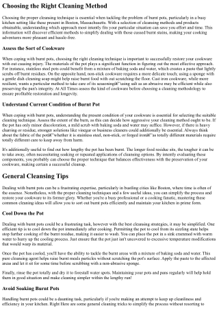 choosing the right cleaning method