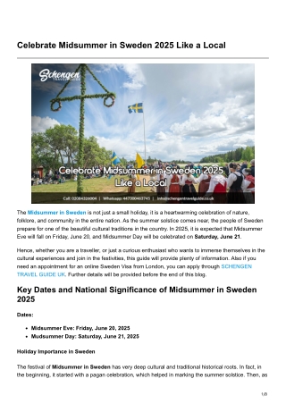 Celebrate Midsummer in Sweden 2025 Like a Local