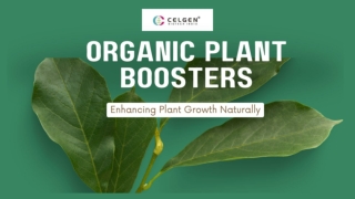 Buy Organic Biofertilizers & Nutrient Boosters by Celgen Biotech