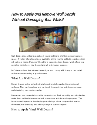 how to apply and remove wall decals how to apply
