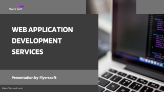 web application development services