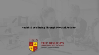health wellbeing through physical activity