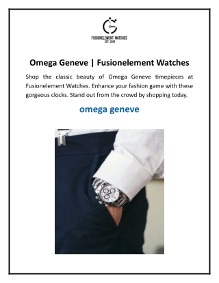 Omega Geneve