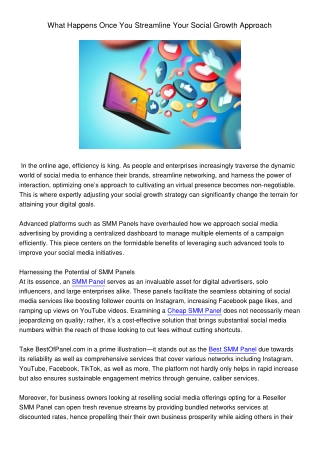 what happens once you streamline your social