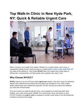 Top Walk-In Clinic in New Hyde Park, NY_ Quick & Reliable Urgent Care