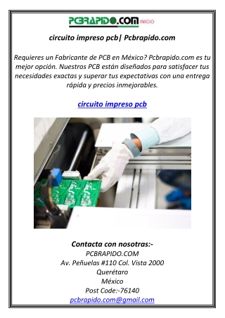circuito impreso pcb| Pcbrapido.com